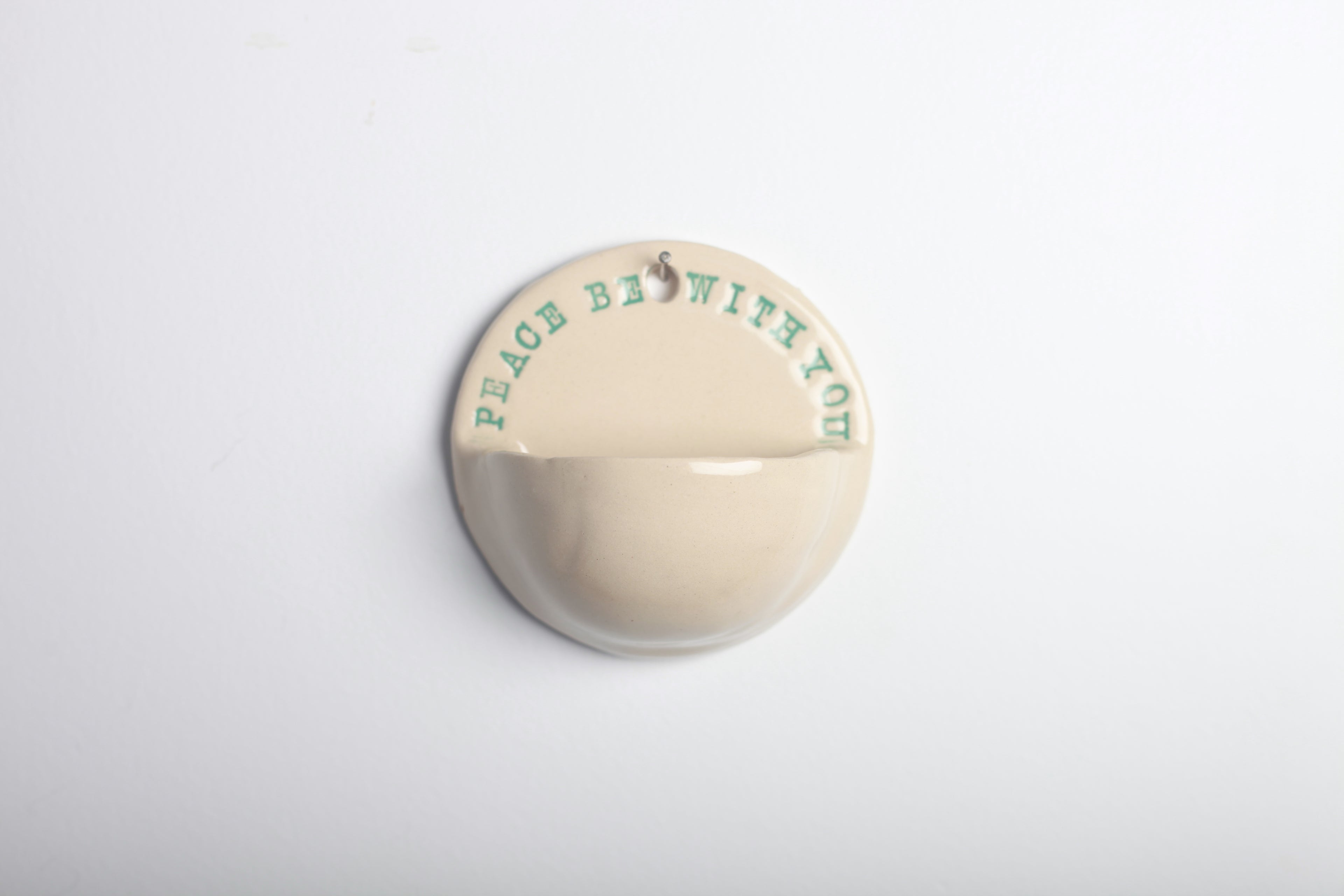 Peace Be With You Holy Water Font (Aqua)