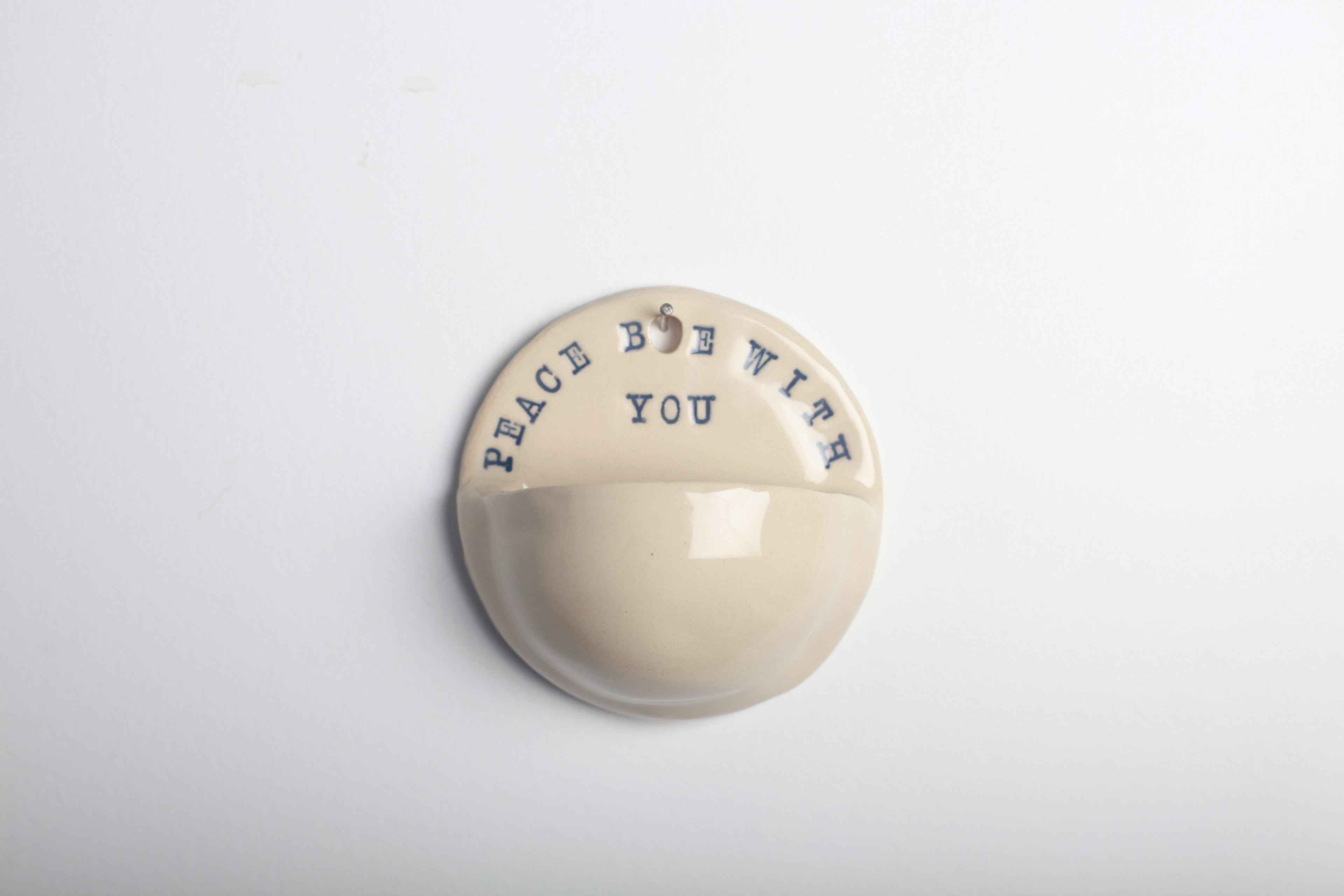 Peace Be With You Holy Water Font (Cobalt Blue)