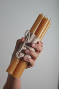 Natural Beeswax Candles Set