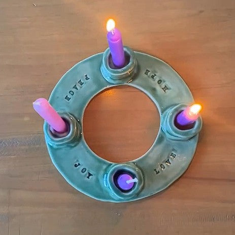 Handmade Pottery Advent Wreath