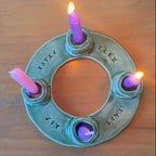 Handmade Pottery Advent Wreath